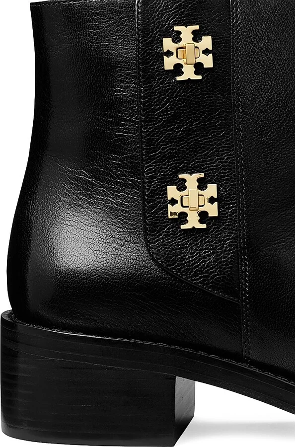 Women's T-Lock Leather Ankle Boots - Perfect Black - Size 10 - Image 3