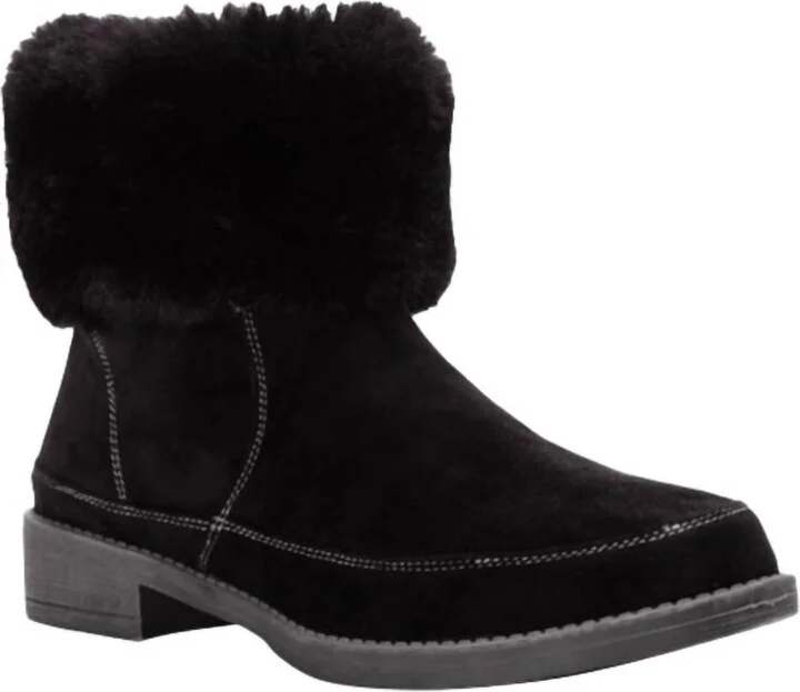 Women's Tabitha Bootie - Extra Wide Width In Black