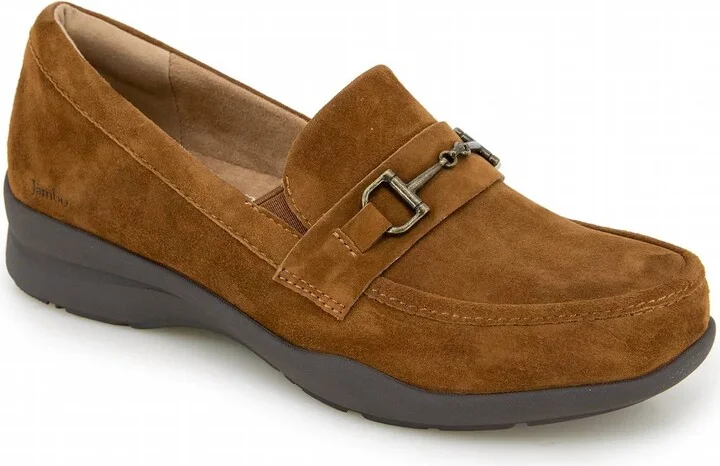 Women's Tabitha Loafer - Medium In Dark Tan