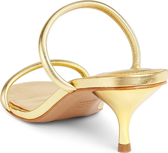 Women's Taliah Metallic Leather Sandals - Gold - Size 5 - Image 3