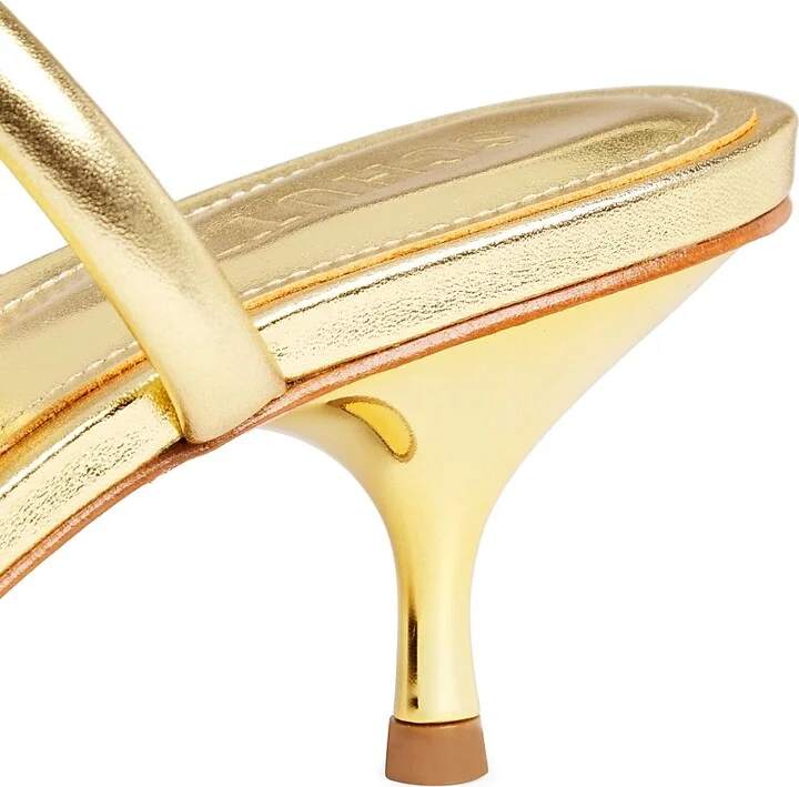 Women's Taliah Metallic Leather Sandals - Gold - Size 5 - Image 5