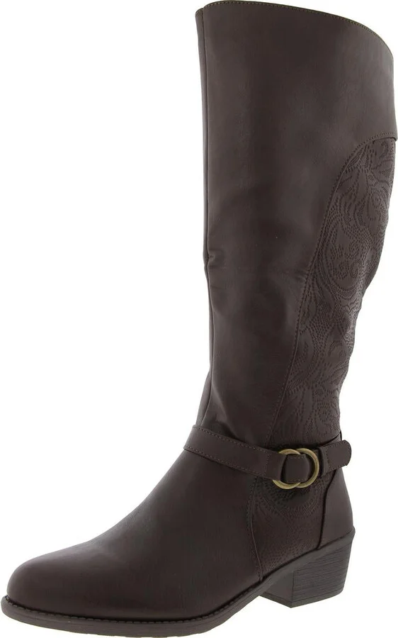 Womens Tall Block heel Knee-High Boots