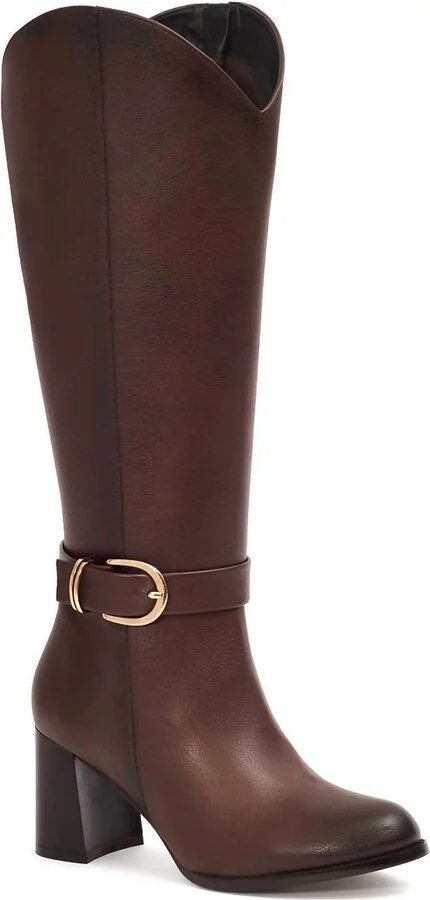 Women's Tall Riding Boots In Brown