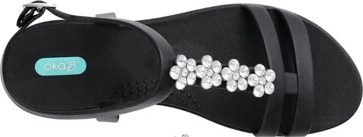 Women's Tally Rhinestone Sandal In Licorice