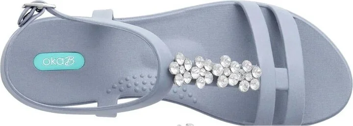 Women's Tally Rhinestone Sandal In Pebble