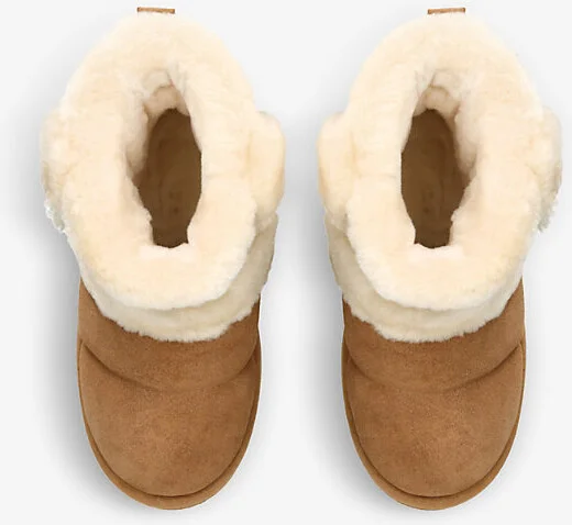 Womens Tan Classic Cloudpeak Logo-Patch Suede Boots Eur 39 / 6 Uk Women - Image 2