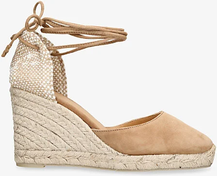 Womens Tan Comb Carina Suede Wedge Espadrilles Eur 37 / 4 Uk Women