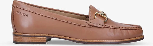 Womens Tan Comb Click 2 Leather Loafers Eur 42/ 9 Uk Women