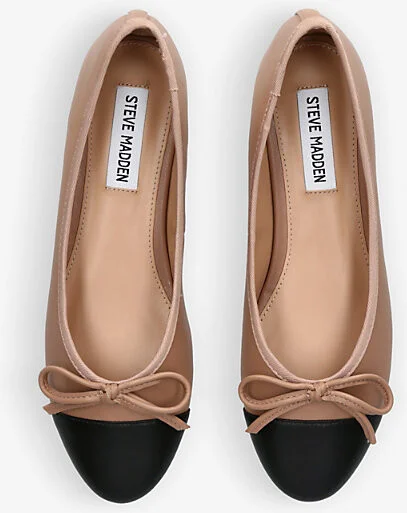 Womens Tan Comb Ellison 166 Contrast-Panel Leather Pumps Eur 36 / 3 Uk Women - Image 2