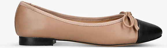 Womens Tan Comb Ellison 166 Contrast-Panel Leather Pumps Eur 36 / 3 Uk Women