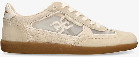 Womens Tan Comb Kyla Suede and Mesh Low-Top Trainers Eur 38.5 / 5.5 Uk Women
