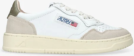 Womens Tan Comb Medalist Bi-Colour Leather Low-Top Trainers Eur 41 / 8 Uk Women