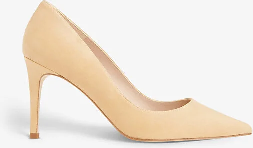Womens Tan Corie Pointed-Toe Suede Courts Eur 38/5 Uk Women