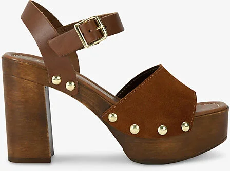 Womens Tan Festa Suede Platform Sandals Eur 39 / 6 Uk Women
