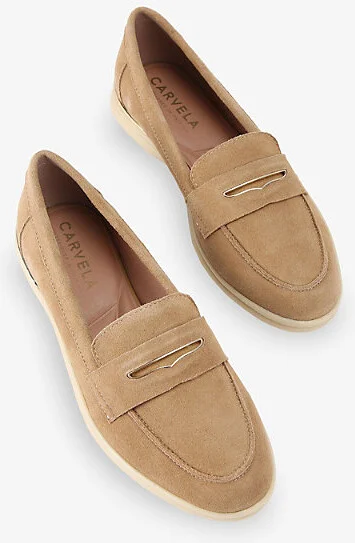 Womens Tan Fia Suede Loafers Eur 42/ 9 Uk Women - Image 2