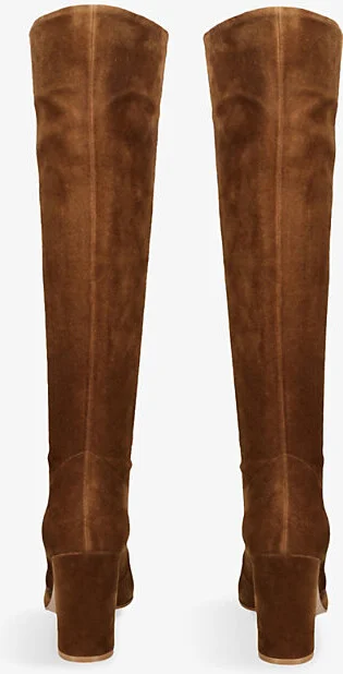 Womens Tan Glen 85 Heeled Suede Knee-High Boots Eur 38.5 / 5.5 Uk Women - Image 2