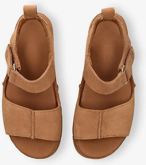 Womens Tan Goldenstar Suede Platform Sandals Eur 36 / 3 Uk Women - Image 2