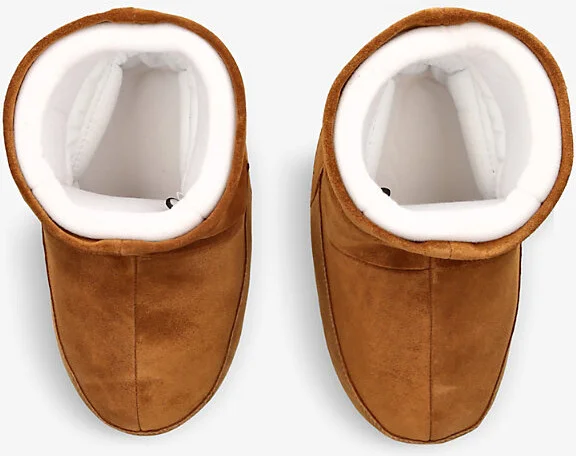Womens Tan Icon Low Logo-Embossed Suede Snow Boots Eur 39 / 6 Uk Women - Image 2