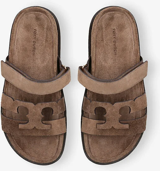 Womens Tan Ines Sport Slide Suede Sandals Eur 38.5 / 5.5 Uk Women - Image 2