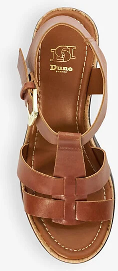 Womens Tan-Leather Jungle T-Bar Leather Heeled Sandals Eur 36 / 3 Uk Women - Image 2