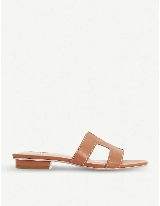 Womens Tan-Leather Loupe Leather Sandals Eur 40 / 7 Uk Women