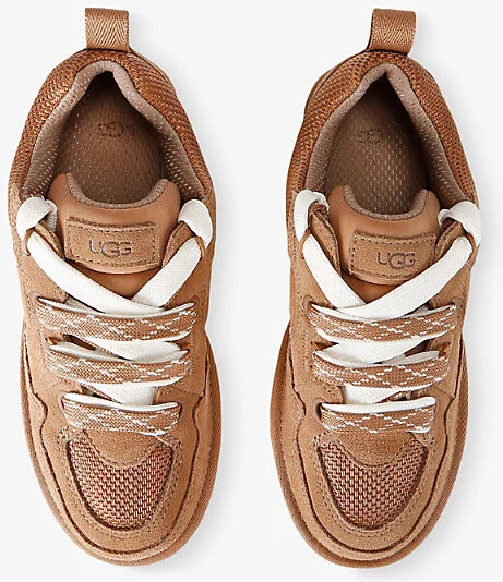 Womens Tan Lo Lowmel Suede Low-Top Trainers Eur 41 / 8 Uk Women - Image 2