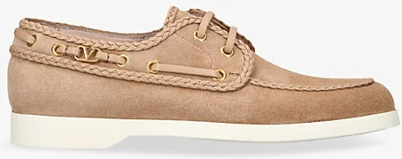 Womens Tan Palm Avenue Suede Boat Shoes Eur 38/5 Uk Women