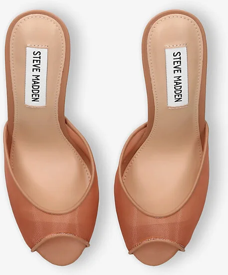 Womens Tan Rollout-M Mesh Heeled Pumps Eur 38/5 Uk Women - Image 2