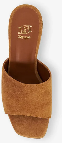 Womens Tan Suede Jule Suede Heeled Mules Eur 39 / 6 Uk Women - Image 2