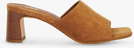 Womens Tan Suede Jule Suede Heeled Mules Eur 39 / 6 Uk Women