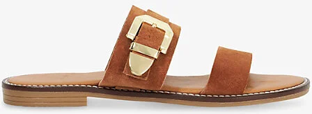 Womens Tan Suede Lawe Suede Sandals Eur 37 / 4 Uk Women