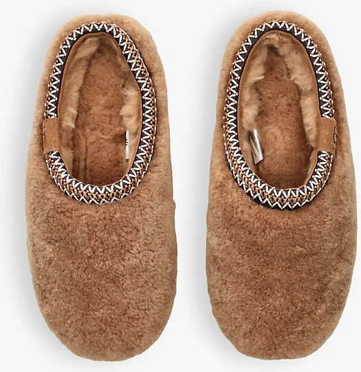 Womens Tan Tasman Maxi Curly Sheepskin Slippers Eur 41 / 8 Uk Women - Image 2