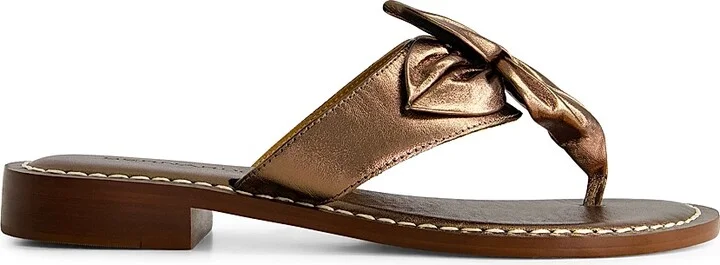Women's Taormina Thong Sandals - Champagne - Size 6 - Image 9