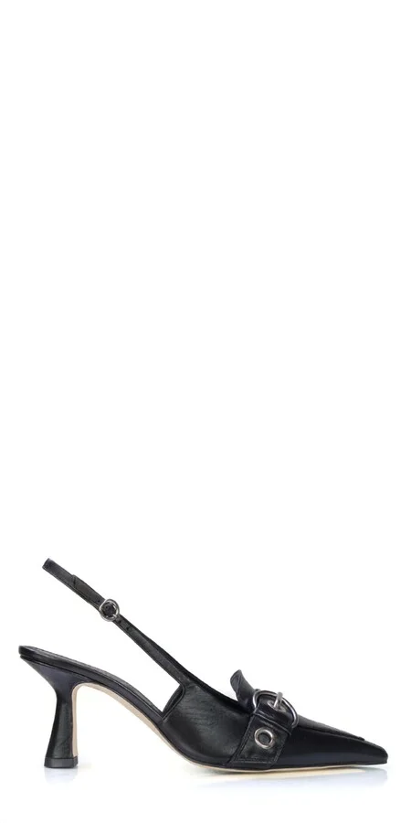 Women's Tara Eyelet Slingbacks In Black