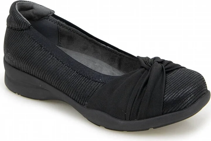Women's Tara Flat Shoes - Wide In Black