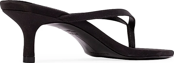 Women's Tash 50MM Satin Heels - Black Satin - Size 5 - Image 4