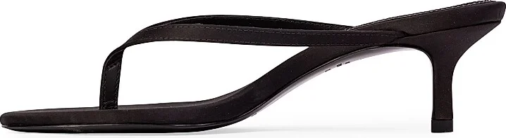 Women's Tash 50MM Satin Heels - Black Satin - Size 5 - Image 5