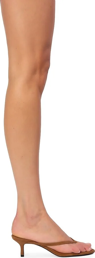 Women's Tash 50MM Suede Heels - Tobacco Suede - Size 7.5 - Image 2