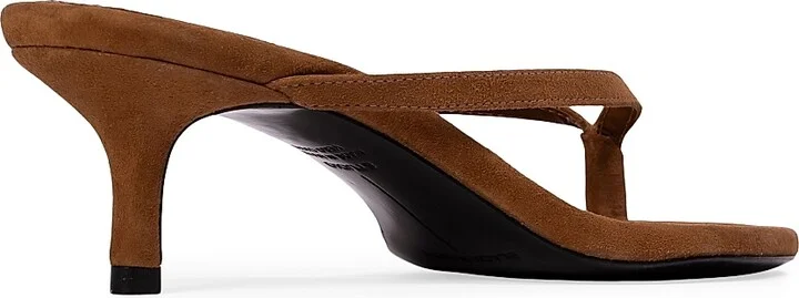Women's Tash 50MM Suede Heels - Tobacco Suede - Size 7.5 - Image 4