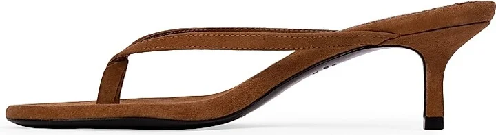 Women's Tash 50MM Suede Heels - Tobacco Suede - Size 7.5 - Image 5