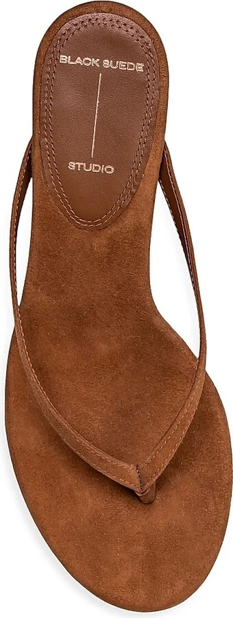 Women's Tash 50MM Suede Heels - Tobacco Suede - Size 7.5 - Image 6
