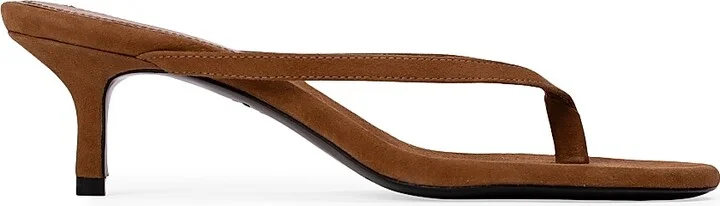 Women's Tash 50MM Suede Heels - Tobacco Suede - Size 7.5