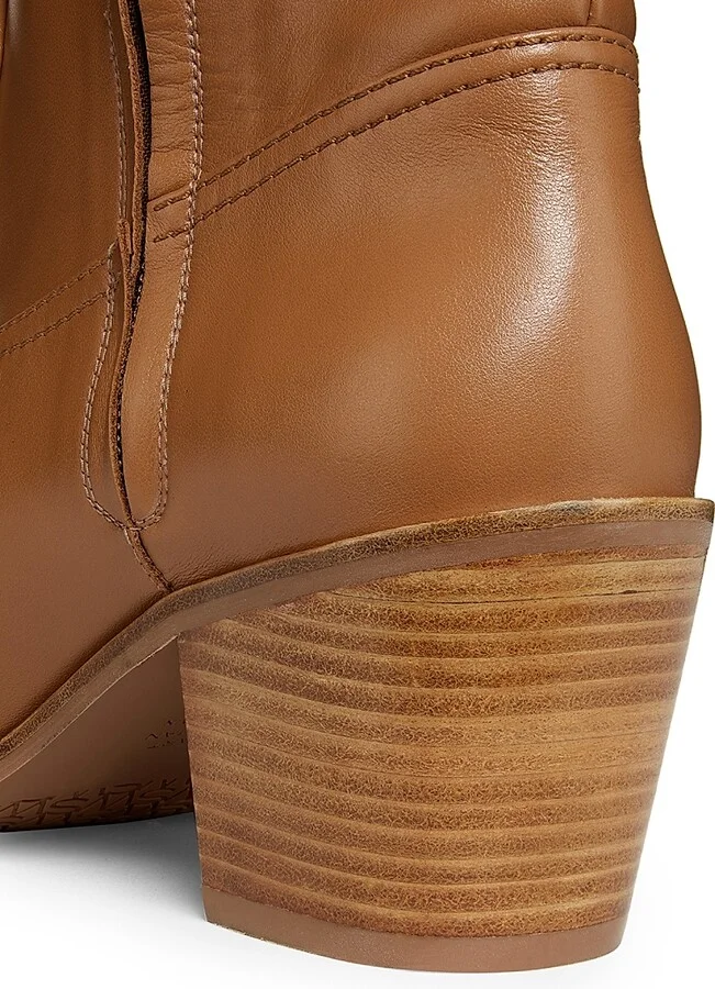 Women's Tate 65MM Leather Knee-High Boots - Hazel Caramel - Size 11.5 - Image 5