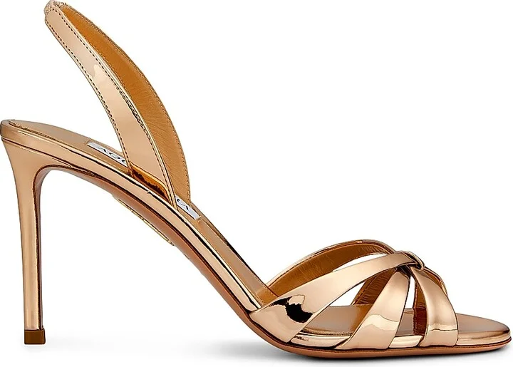 Women's Tati 85MM Slingback Sandals - Soft Gold - Size 5