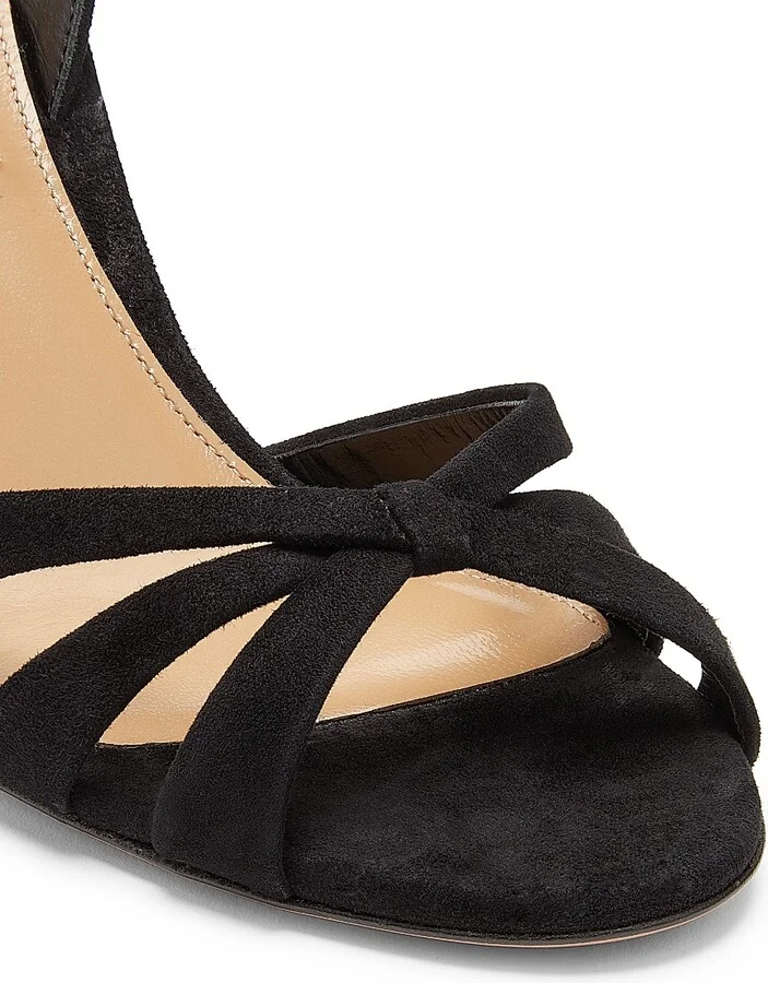Women's Tati 85MM Suede Slingback Sandals - Black - Size 6 - Image 5