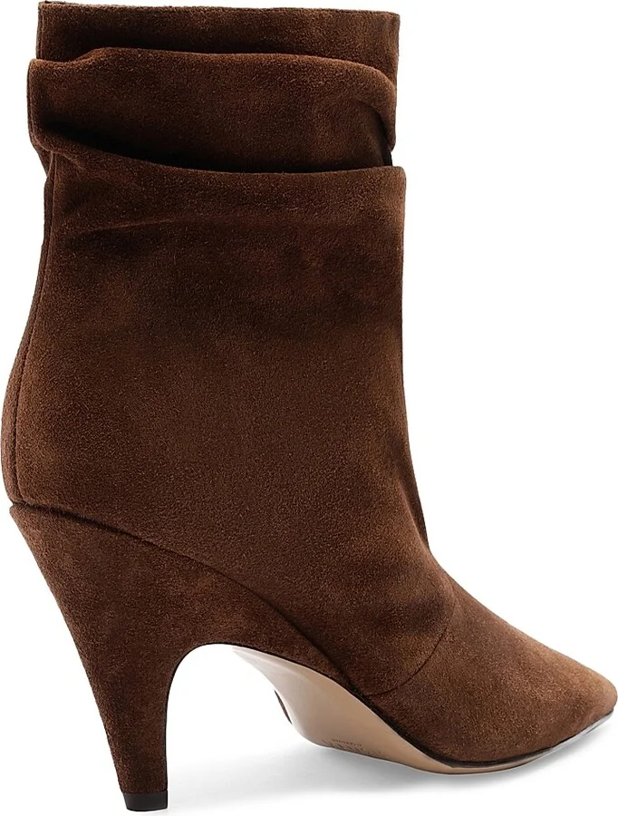Women's Tati 85MM Suede Slouchy Boots - Rich Brown - Size 5 - Image 4