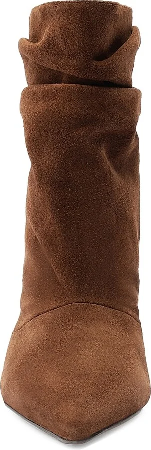 Women's Tati 85MM Suede Slouchy Boots - Rich Brown - Size 5 - Image 7