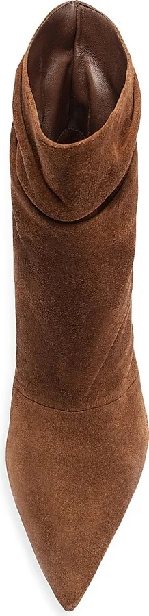 Women's Tati 85MM Suede Slouchy Boots - Rich Brown - Size 5 - Image 9