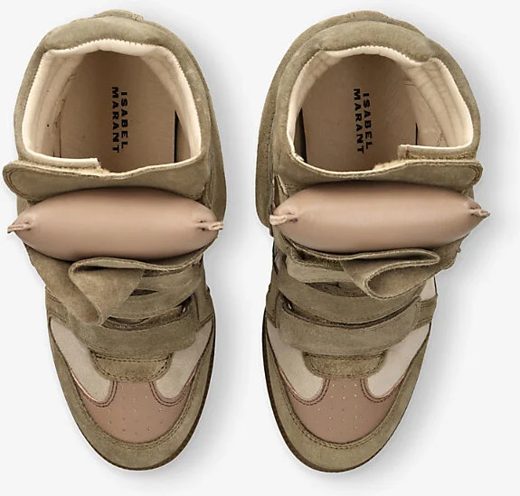 Womens Taupe Bekett Suede High-Top Trainers Eur 39 / 6 Uk Women - Image 2