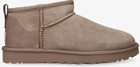 Womens Taupe Classic Ultra Mini Suede Boots Eur 39 / 6 Uk Women